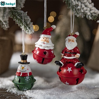 สไตล์นอร์ดิกจี้การ์ตูน Santa Claus Snowman Elk Bell วันหยุดของขวัญตกแต่งต้นคริสต์มาส heby1