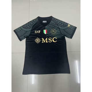 Fan Edition 2324 ใหม่ Napoli 2 เสื้อยืดแขนสั้น ลายฟุตบอล คุณภาพสูง ไซซ์ S-4XL