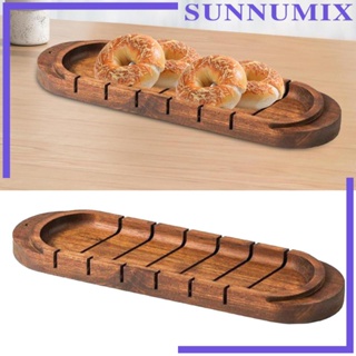 [Sunnimix] ถาดไม้ สําหรับเสิร์ฟขนมปัง เครื่องดื่ม กาแฟ ขนมหวาน