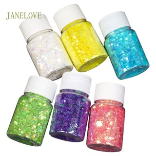 Jlove กลิตเตอร์เรซิ่น อีพ็อกซี่ 6 สี สําหรับตกแต่งบ้าน