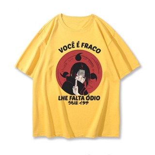 Naruto Uchiha Itachi Naruto Uchiha Itachi แขนสั้นเสื้อยืดชายฤดูร้อนผ้าฝ้าย 100% สีต่างๆ