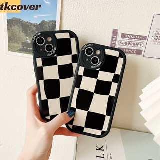 เคสโทรศัพท์มือถือแบบนิ่ม กันกระแทก ลายตารางหมากรุก หรูหรา สําหรับ Redmi Note 12 11 10 9 8 7 Pro+ Note 11s 10s 9s 12R A1 A2 12C 10C 10A 9C 9A 9