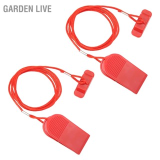 GARDEN LIVE 2PCS ลู่วิ่ง Universal Safety Key Running Machine แม่เหล็กลู่วิ่ง สี่เหลี่ยมผืนผ้าสีแดง