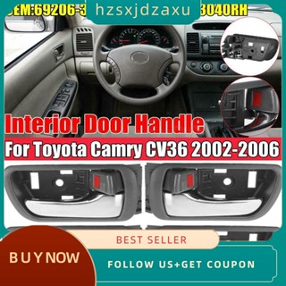 【hzsxjdzaxu】มือจับประตูภายในรถยนต์ โครเมี่ยม สําหรับ Toyota Camry CV36 2002-2006 69206-33030LH 69205-33040RH 4 ชิ้น