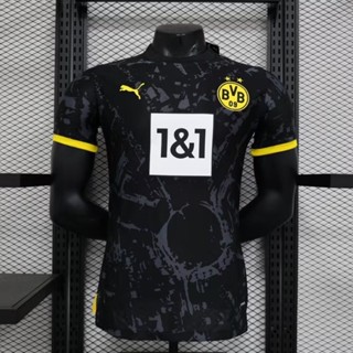 เสื้อกีฬาแขนสั้น ลายทีมชาติฟุตบอล Dortmund Jersey 2023-2024 ชุดเหย้า สําหรับผู้ชาย