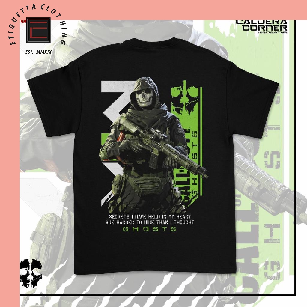 เสื้อยืดพิมพ์ลาย Game Call Of Duty Ghost The SoldierClassic คุณภาพดีมาก ราคาถูก รุ่นขายดี