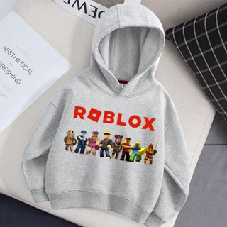 เสื้อแจ็กเก็ตกันหนาว มีฮู้ด ทรงหลวม แบรนด์ Roblox แฟชั่นฤดูหนาว สําหรับเด็กผู้ชาย