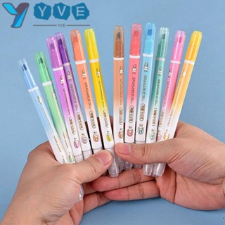 Yve ชุดปากกาไฮไลท์ สีแคนดี้ ลบได้ 12 ชิ้น ต่อชุด