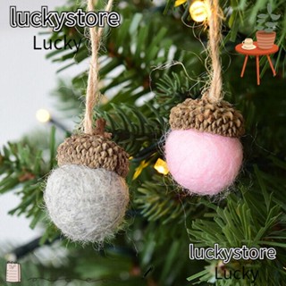 Lucky จี้ต้นคริสต์มาส ผ้าวูล สําหรับแขวนตกแต่งบ้าน DIY