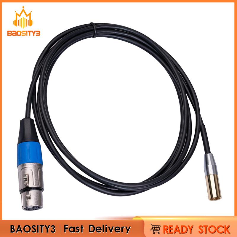 [Baosity3] สายเคเบิลอะแดปเตอร์ 3-pin Mini XLR Male to XLR Female สําหรับ BMPCC 4K 6K Audio Cable