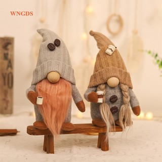 Wngds ฟิกเกอร์กาแฟ แบบถักมือ สําหรับตกแต่งร้านอาหาร คาเฟ่