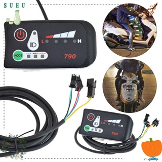 Suhu E-Bike 790 เครื่องดนตรี จอแสดงผลระดับแบตเตอรี่ 6 กม. สําหรับรถมอเตอร์ไซด์ สกูตเตอร์