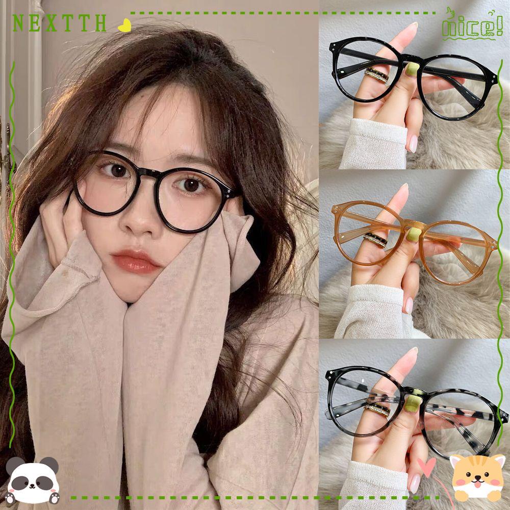 Path -1.0~-4.0 แว่นตาวินเทจ ลดความตึงเครียดของดวงตา ป้องกันแสงสีฟ้า สายตาสั้น กรอบกลม ป้องกันรังสียูวี สีน้ําตาล / ดํา / ลายเสือดาว แว่นตากระจกแบน ทุกเพศ / หลากสี