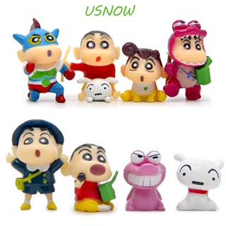 Usnow ตุ๊กตาฟิกเกอร์ชินจัง สําหรับตกแต่งสวน 8 ชิ้น