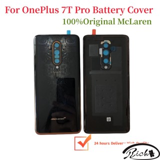 ใหม่ 100% ฝาครอบแบตเตอรี่ด้านหลัง พร้อมเลนส์กล้อง สําหรับ OnePlus 7T Pro McLaren 7Tpro