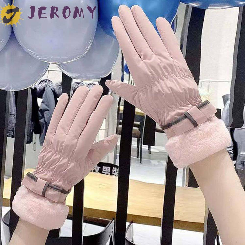 Jeromy ถุงมือขี่จักรยาน ฤดูหนาว ฤดูใบไม้ร่วง กันลม ถุงมือสกีหิมะ กันน้ํา หน้าจอสัมผัส ถุงมือป้องกัน