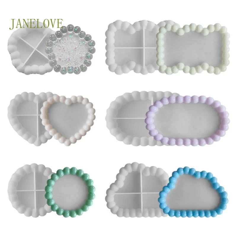Jlove ถาดแม่พิมพ์ซิลิโคนเรซิ่น หลายรูปทรง สําหรับทําเครื่องประดับ DIY