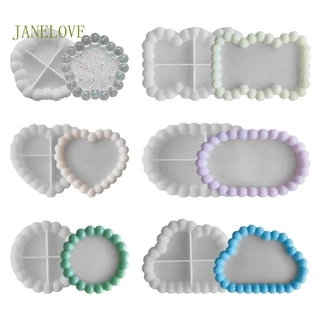 Jlove ถาดแม่พิมพ์ซิลิโคนเรซิ่น หลายรูปทรง สําหรับทําเครื่องประดับ DIY