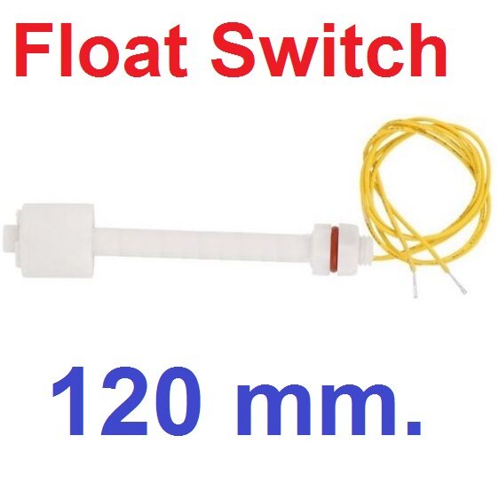 ลูกลอยไฟฟ้า ยาว 12CM (120mm) Float Switch Water Level Sensor Vertical Float Switch for Aquarium Water Level Liquid