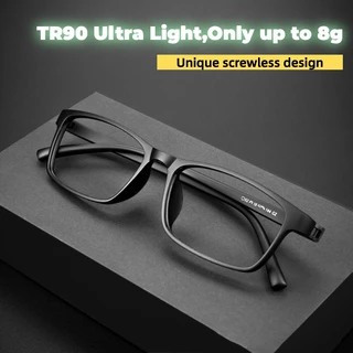 (0 ถึง +400)TR90 แว่นตา กรอบนิ่ม เบาพิเศษ ป้องกันแสงสีฟ้า สําหรับผู้ชาย