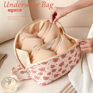 กระเป๋าเก็บชุดชั้นใน พิมพ์ลายการ์ตูน แบบพกพา จุของได้เยอะ สํ…