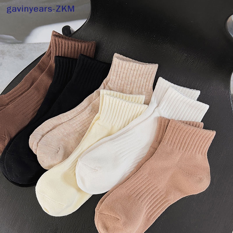 [gavinyears] ถุงน่อง ผ้าฝ้ายแท้ แบบหนา สีพื้น ดูดซับเหงื่อ กันชื้น เหมาะกับฤดูใบไม้ร่วง และฤดูหนาว สําหรับผู้หญิง [TH]
