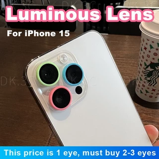 ฟิล์มกระจกนิรภัยกันรอยเลนส์กล้องเซรามิค เรืองแสง สําหรับ iPhone 11 12 13 14 15 16 17 Pro Max 16e Air 14 15 16 Plus 13 12 mini