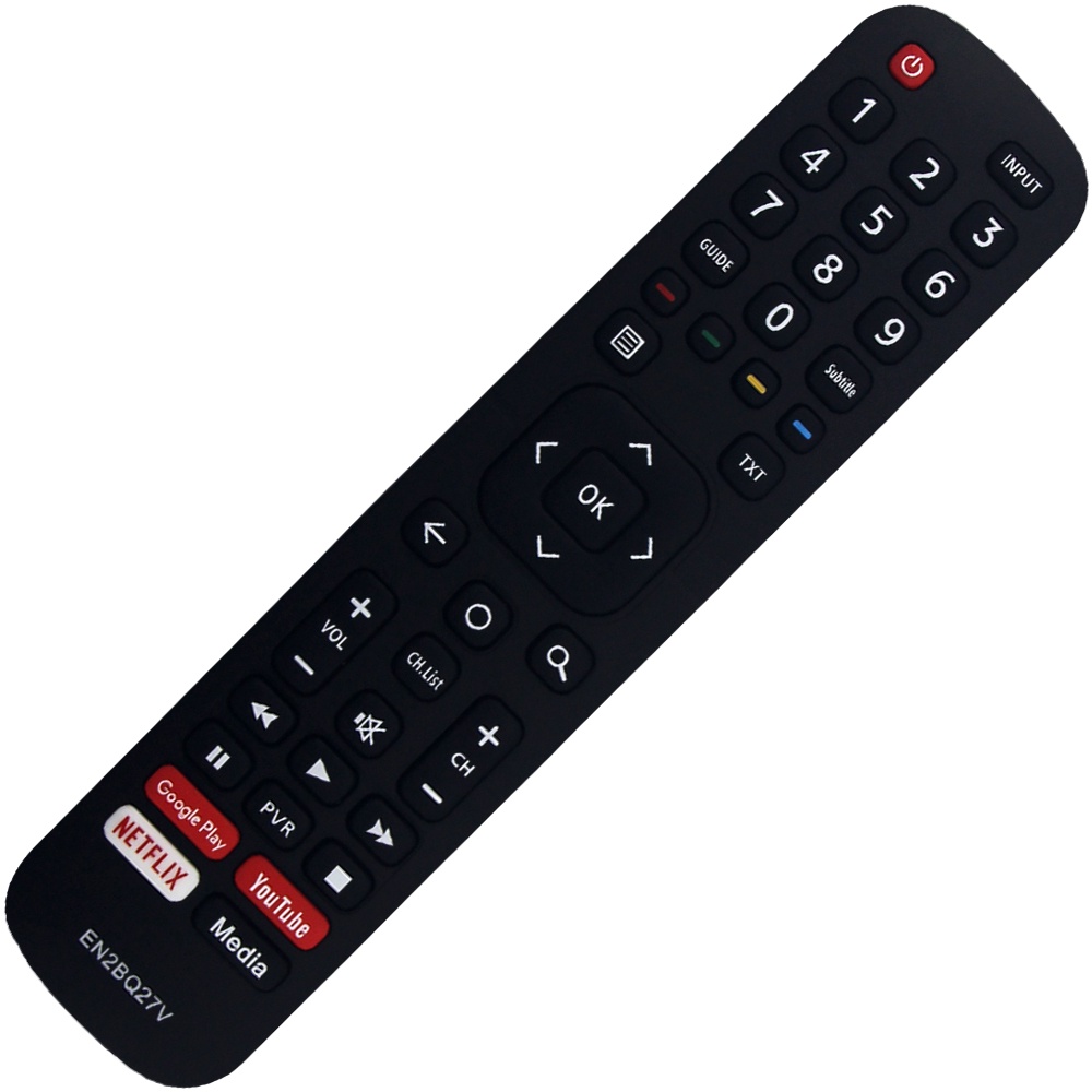 เข้ากันได้กับรีโมท Hisense TV EN2BQ27V พร้อมอะไหล่ฟีเจอร์ YouTube Google Play Netflix