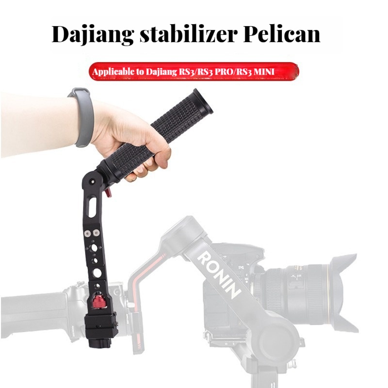 L Bracket Handle Grip Handle Grip Handgrid Gimbal w/พับรองเท้าเย็น Clamp สําหรับ DJI Ronin RS3 มือถื
