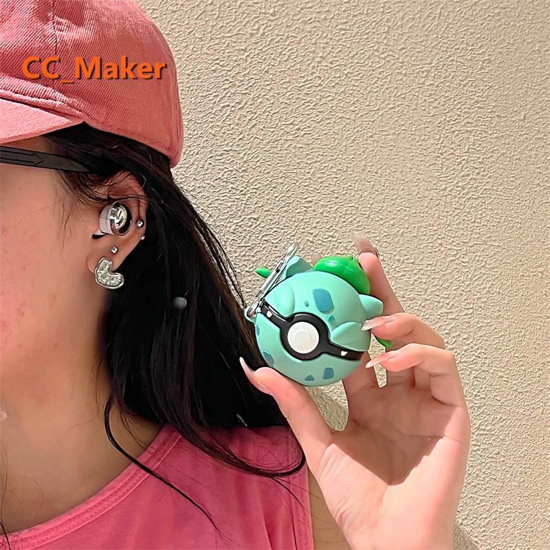 For Samsung Galaxy Buds Core / Buds FE Case 3D Cartoon Pokémon Bulbasaur Pokeball Cute Galaxy Buds2 