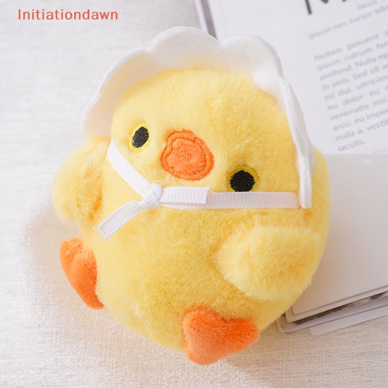 [Initiationdawn] พวงกุญแจ จี้ตุ๊กตาไก่น้อยน่ารัก สีเหลือง สําหรับห้อยกระเป๋า 1 ชิ้น
