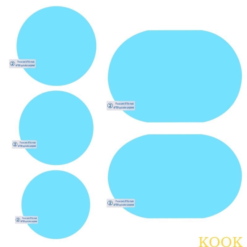 Kook สติกเกอร์ฟิล์มติดกระจกมองหลัง กันฝน สําหรับหน้าต่างรถยนต์