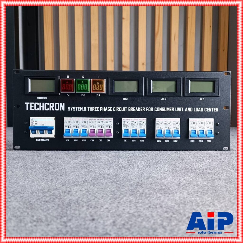 ขนาด 4U TECHCRON K3B / B9 ชุดโหลดไฟ ชุดโหลด 3 เฟส ตู้โหลดจ่ายไฟ ชุดโหลดจ่ายไฟ ปลั๊กโหลด3เฟส เพาเวอร์ปลั๊ก K3B B9 K3BB...
