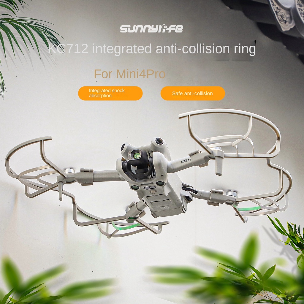 Sunnylife แหวนป้องกันใบมีด ป้องกันการชน ปลดเร็ว สําหรับ DJI Mini 4 Pro
