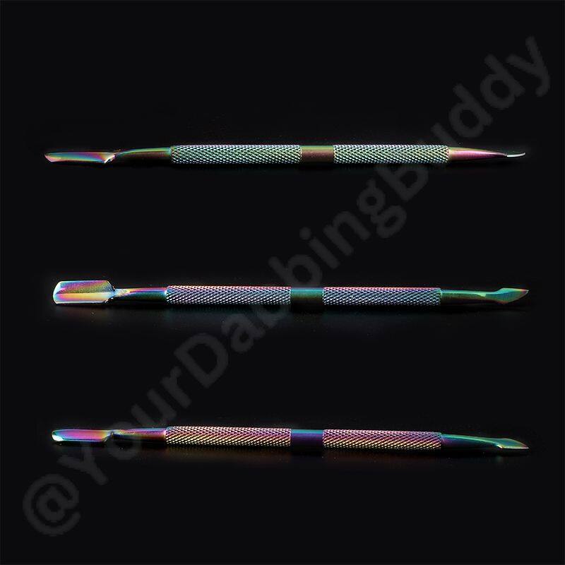 Stainless Steel Dabber Tools: Rainbow & Classic Design (13cm & 12.5cm)