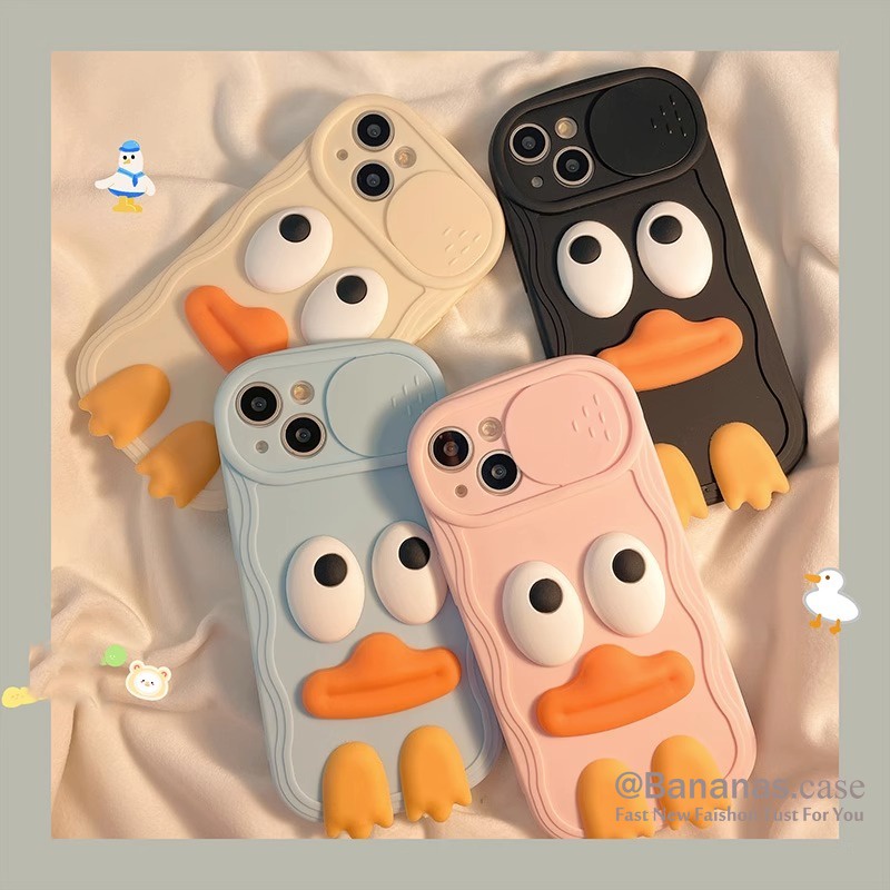 Iphone 16 15 14 13 12 11 Pro Max X Xr Xs Max 7 8 Plusเคสโทรศัพท์3D DIYการ์ตูนตลกPush window Soft Cover