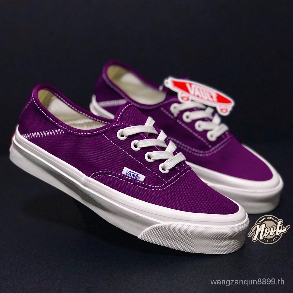 Sapatos Vans Vault Og Style 43 Lx รองเท้าผ้าใบลําลอง สีม่วงเข้ม/สีม่วงเข้ม