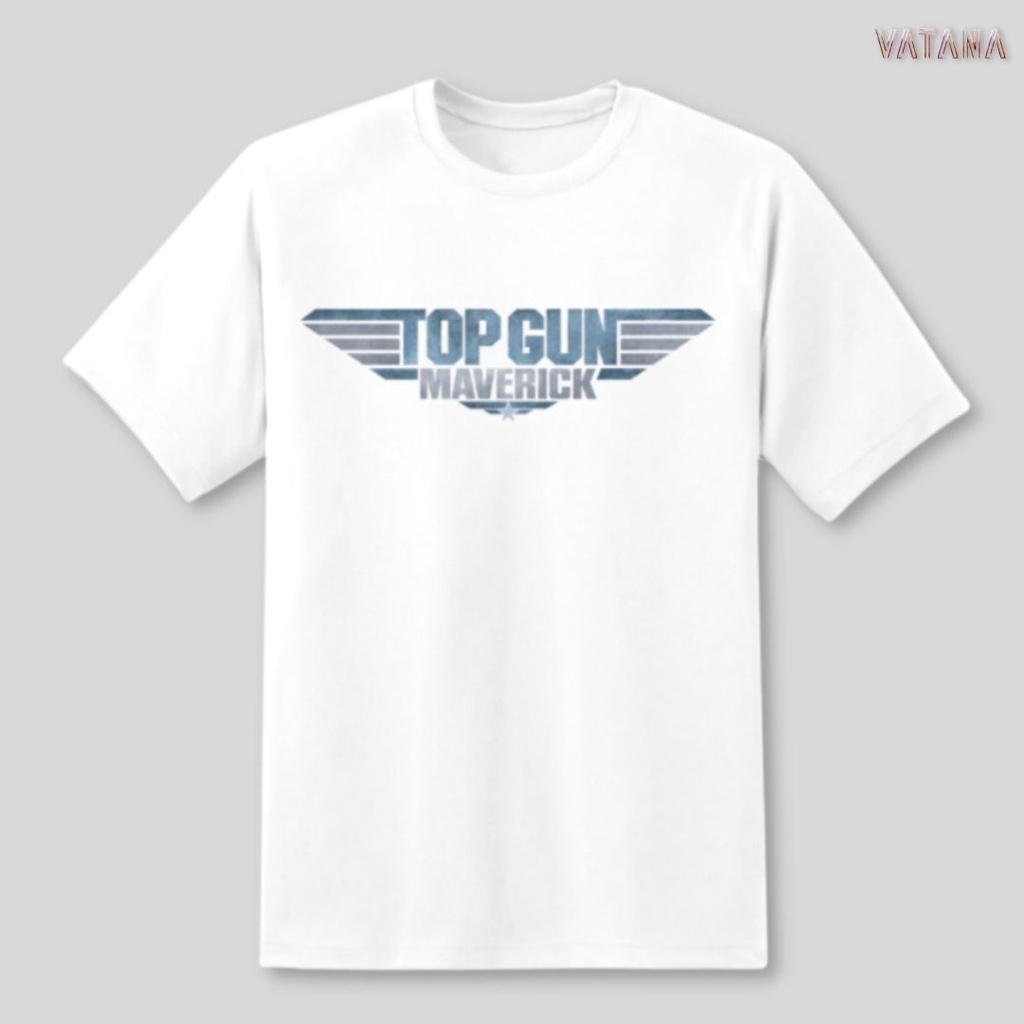 ขายดี VATANA - เสื้อยืดแขนสั้น สีขาว พิมพ์ลาย Logo Top Gun Maverick