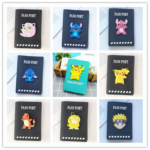 เคสป้องกันหนังสือเดินทาง ลายการ์ตูนปิกาจู Stitch Naruto