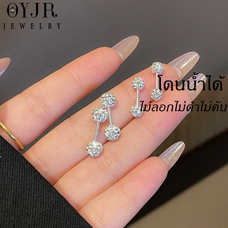 OYJR ต่างหูสแตนเลส Shambhala กระดูกหู ตุ้มหูสวยๆสำหรับผู้หญิง