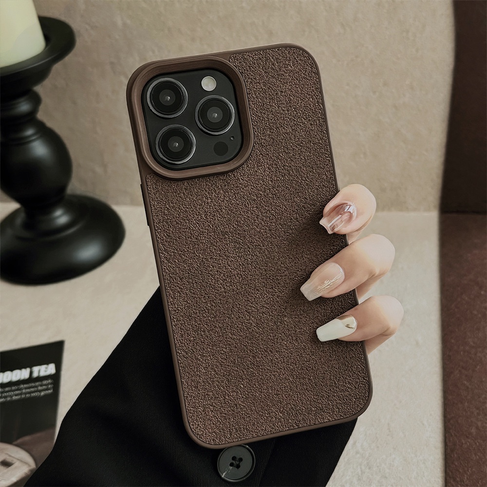 เคสโทรศัพท์มือถือซิลิโคน tpu กันตก ลายดวงจันทร์ สีน้ําตาลเข้ม สไตล์เรโทร สําหรับ apple iphone 11 12 13 14 15 pro max plus