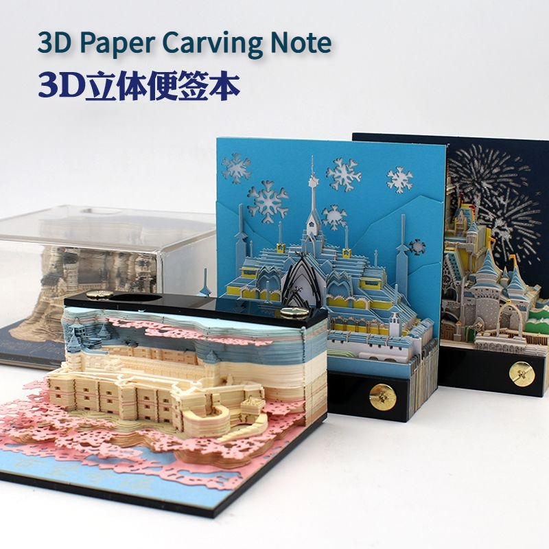 [LC] ปฏิทินตั้งโต๊ะ กระดาษแกะสลัก 3D DIY สําหรับตกแต่ง ของขวัญวันเกิด