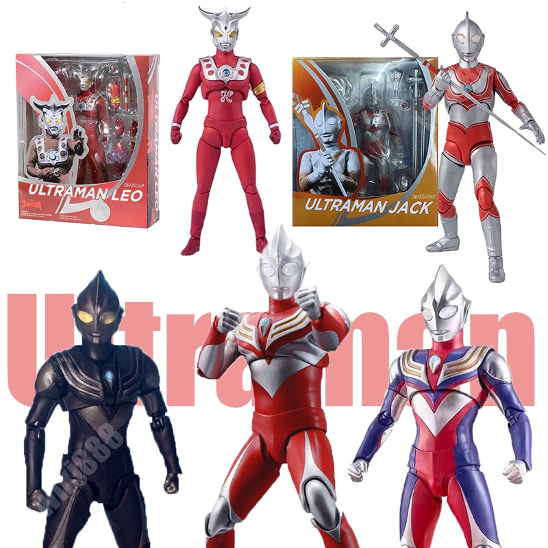 S H Figuarts โมเดลฟิกเกอร์ Ultraman Leo SHF Tiga ACT Zero Geed Belial X Ultraman Jack ของเล่นสําหรับ