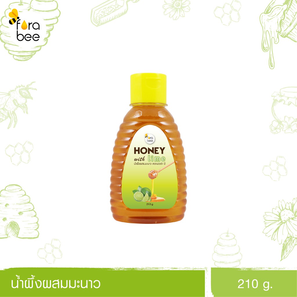 (EXP: 18/10/2025) Fora Bee น้ำผึ้งผสมมะนาว Honey with Lime (210g) Organic Pavilion