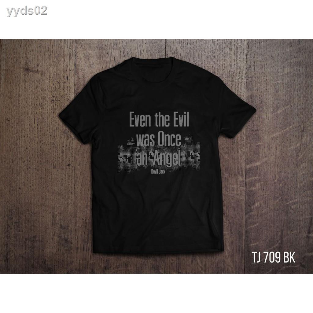 ความร้อน ❡✉⊕Jack Russel เสื้อยืดคอกลม T-SHIRT TJ-709 THE EVIL