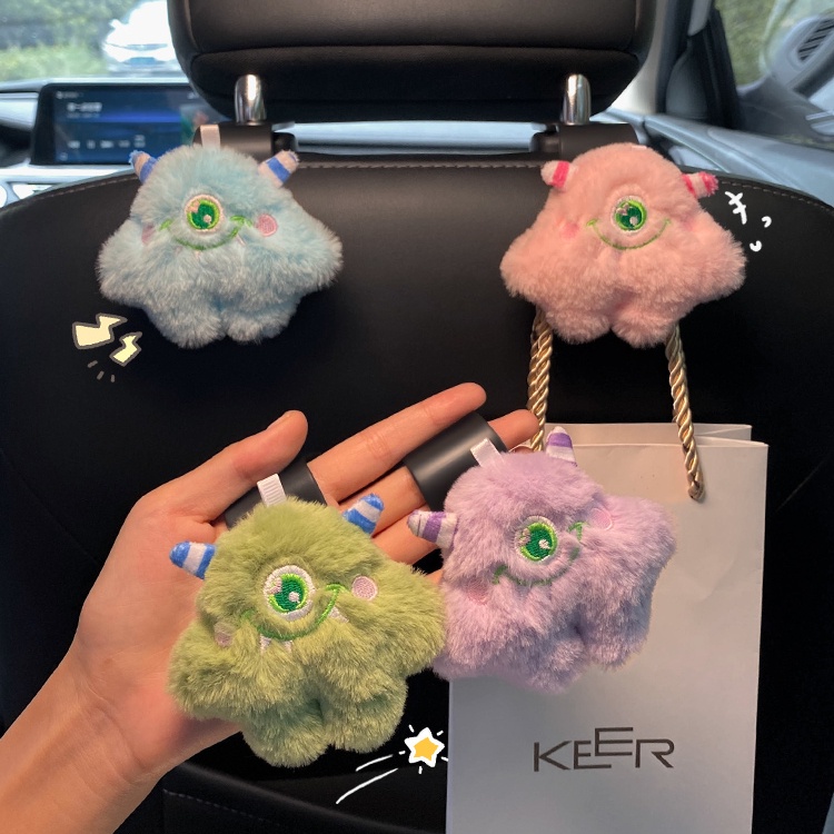 【มาแรง ใหม่ !! 】ตะขอแขวนกระเป๋า อเนกประสงค์ ลายมอนสเตอร์น่ารัก อุปกรณ์เสริมในรถยนต์