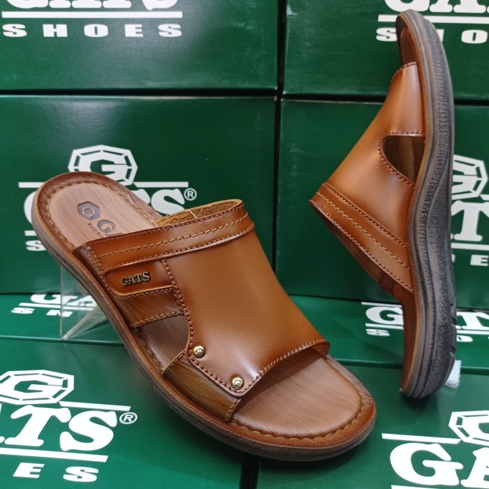 Gats SL 903 รองเท้าแตะหนังต้นฉบับ Tan/Light Brown By Gats