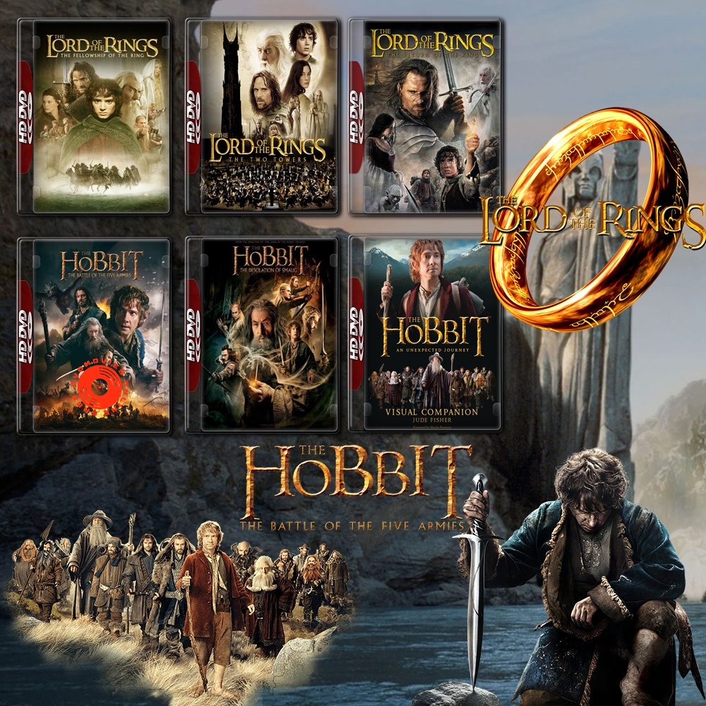 DVD Lord of The Rings ภาค 1-3 + The Hobbit ภาค 1-3 DVD Master เสียงไทย (เสียง ไทย/อังกฤษ ซับ ไทย/อัง