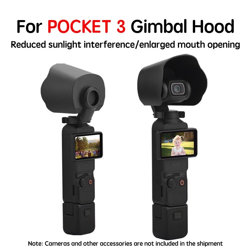 ฝาครอบเลนส์ฮู้ด ป้องกันแสงสะท้อน อุปกรณ์เสริม สําหรับ DJI OSMO POCKET 3