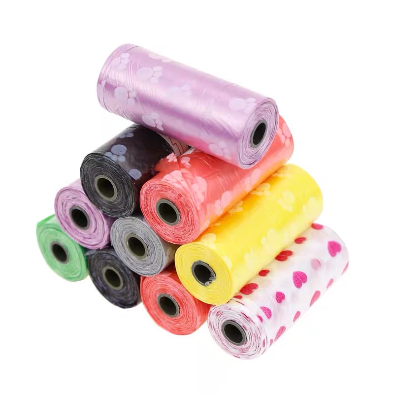 สุนัขและแมว ถุงเก็บมูลสัตว์ 23 * 30 ซม 15pcs พกพาสะดวก ใช้งาน ใหม่เอี่ยมและคุณภาพสูง 100% - รูปที่ 2